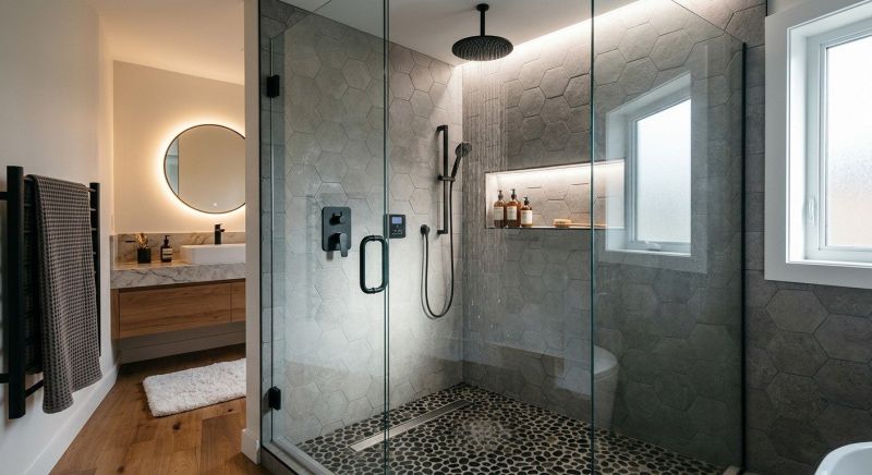 Granite Shower Installation in Dexter, MI